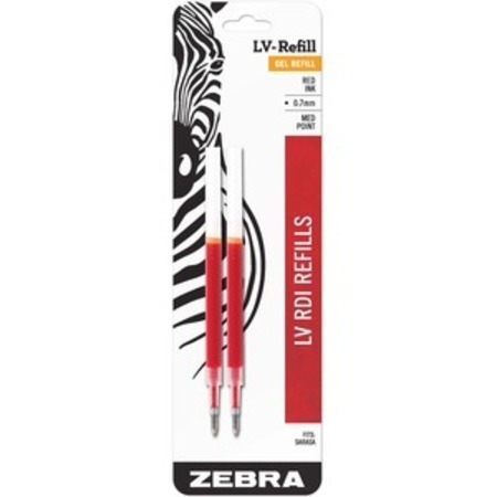 ZEBRA PEN Refill, InchJf Inch, Med, 2PK ZEB87032